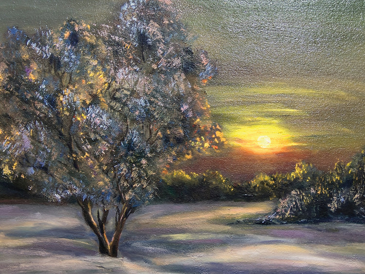 Warm Winter Gold Sunset