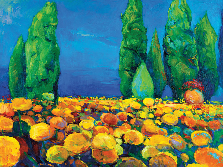 Summer Gold Tuscan Garden