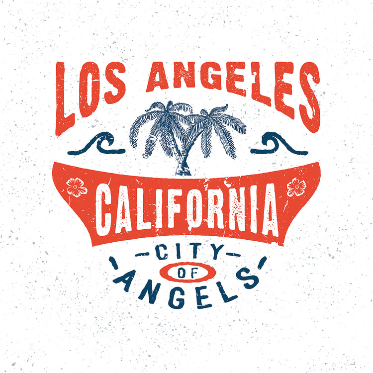 Arte de la lona de la ciudad de los Ángeles de LA California