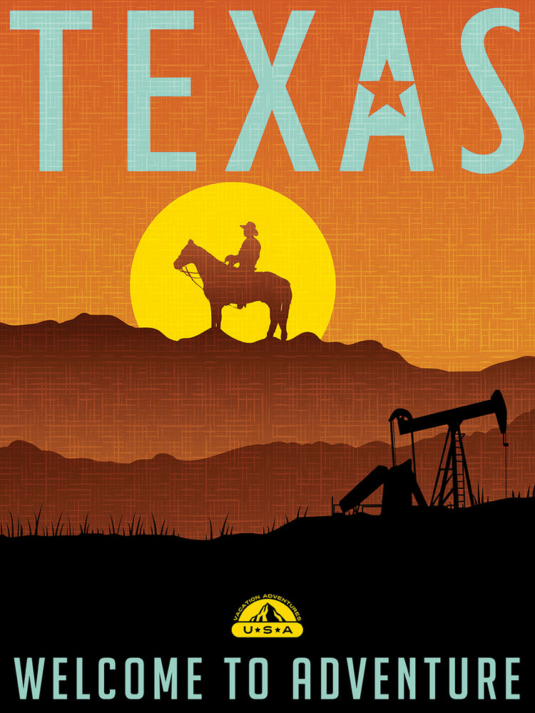 Texas Sunset Cowboy Welcome