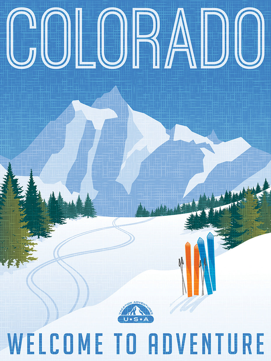 Colorado Winter Peak - Lienzo de bienvenida
