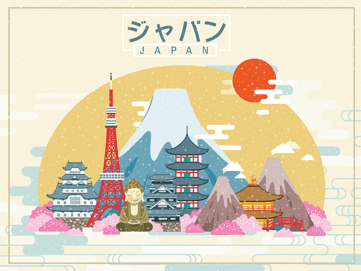 Beautiful Japan Travel Poster Wall Art by DP Gallery | Fine Art Canvas