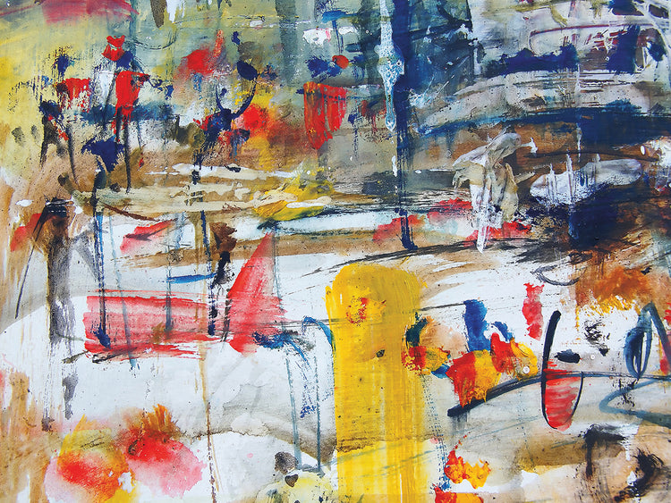 Bits of Color Boats in the Harbor