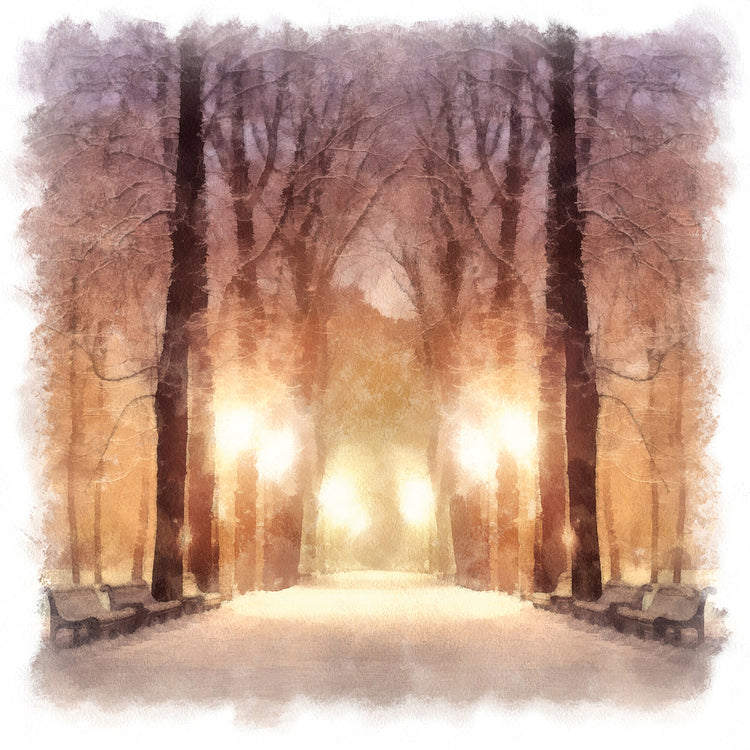 Arte de la lona del resplandor de la linterna de Winter Park