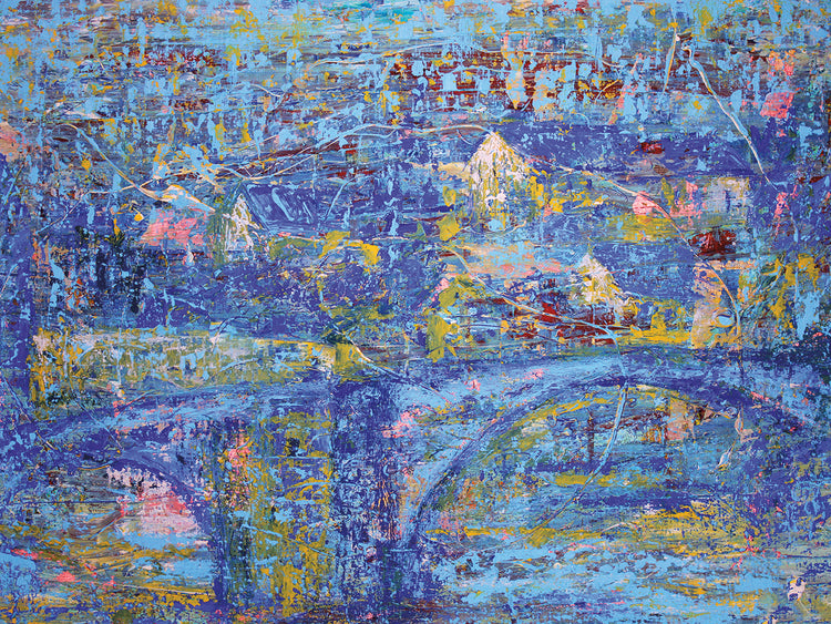 Blue Bridge to the Old Village