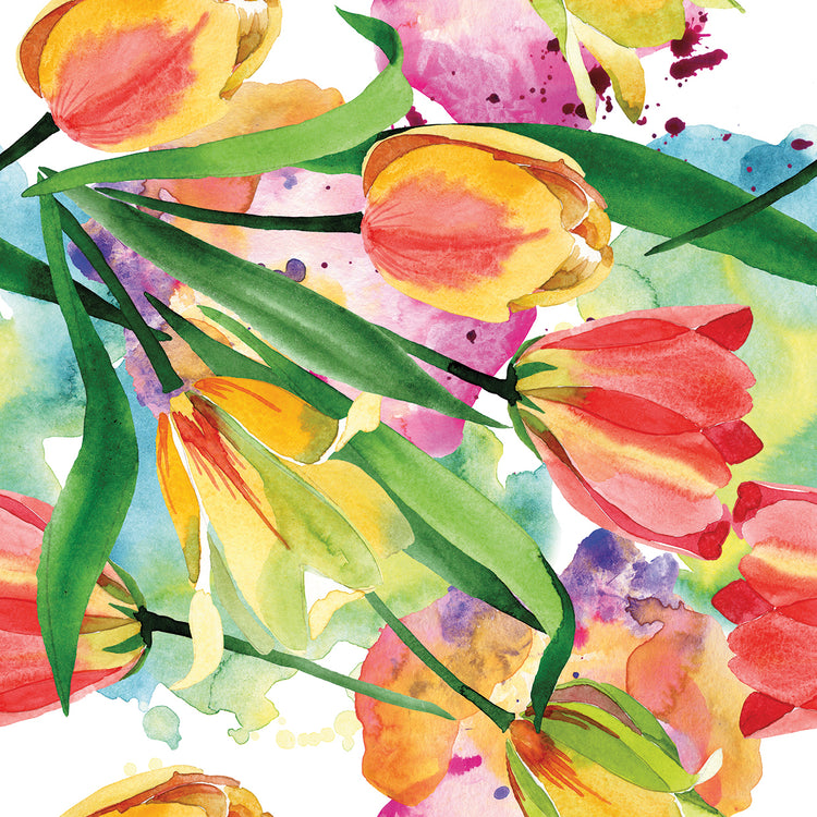 Arte de la lona de los tulipanes de Early Bloomers