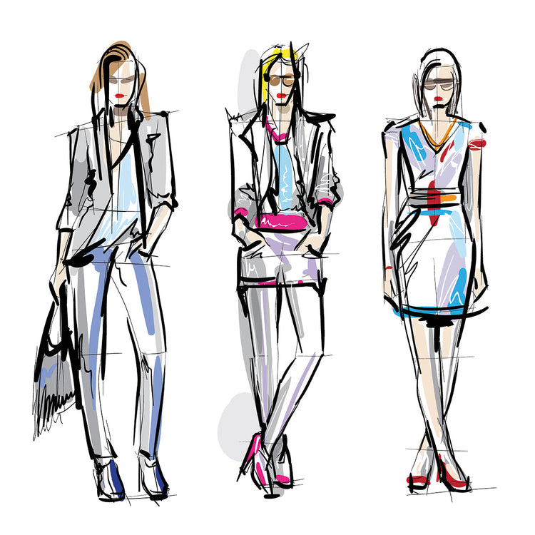 Fashion Design Class Sketch