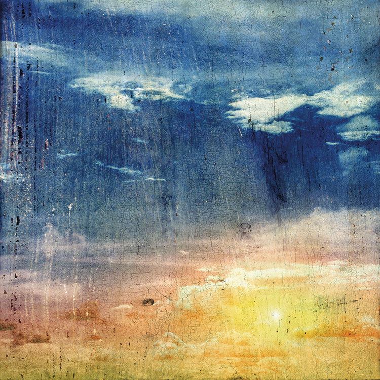 Tormenta de verano sobre el arte de la lona del desierto