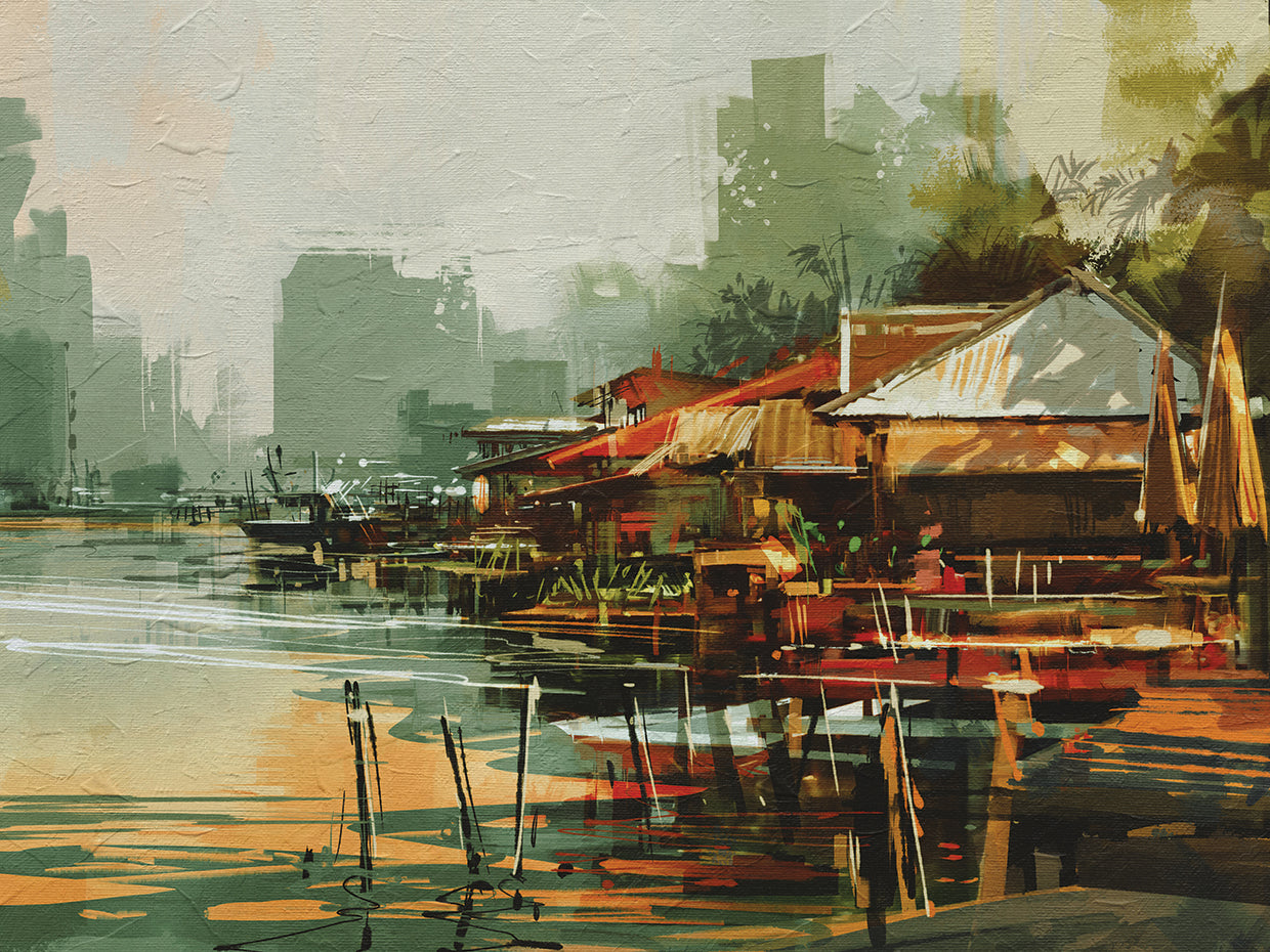 Sleepy Afternoon Fishing Village