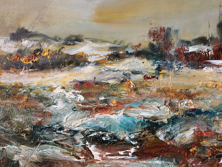 Old Countryside Snow Fields