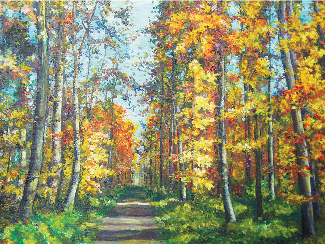 Mountain Gold Autumn Path