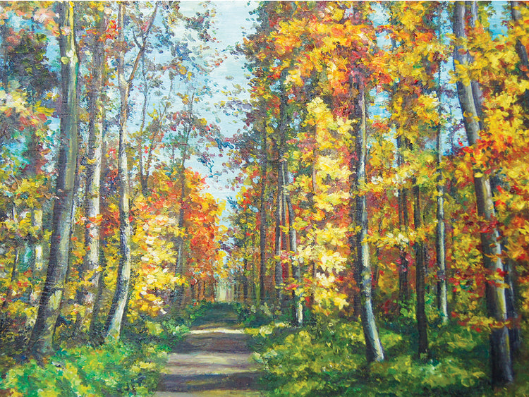 Mountain Gold Autumn Path