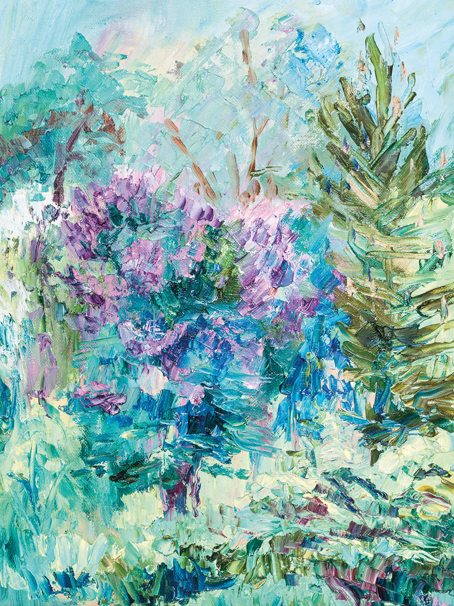 Pincel con arte en lienzo Spring Bliss