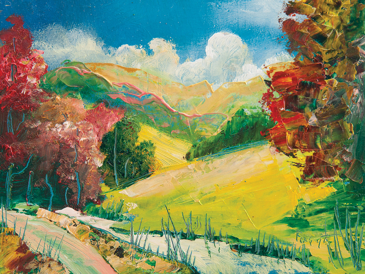 Paint Ripples Summer Landscape