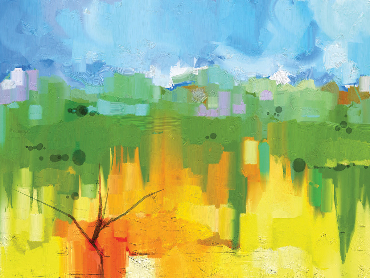 Spring Landscape Shimmers