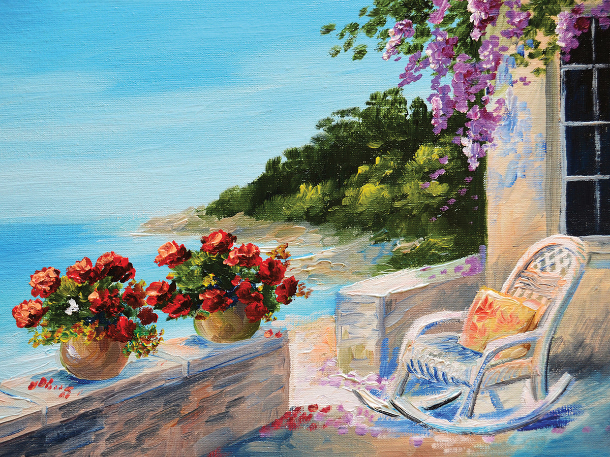 Restful Seaside Rocking Chair