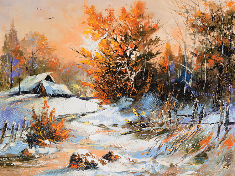 Rural Golden Winterscape