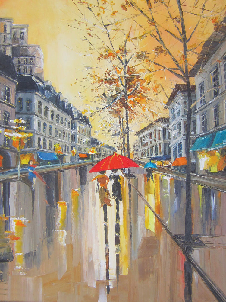 Cuadro Amor en París después de la lluvia