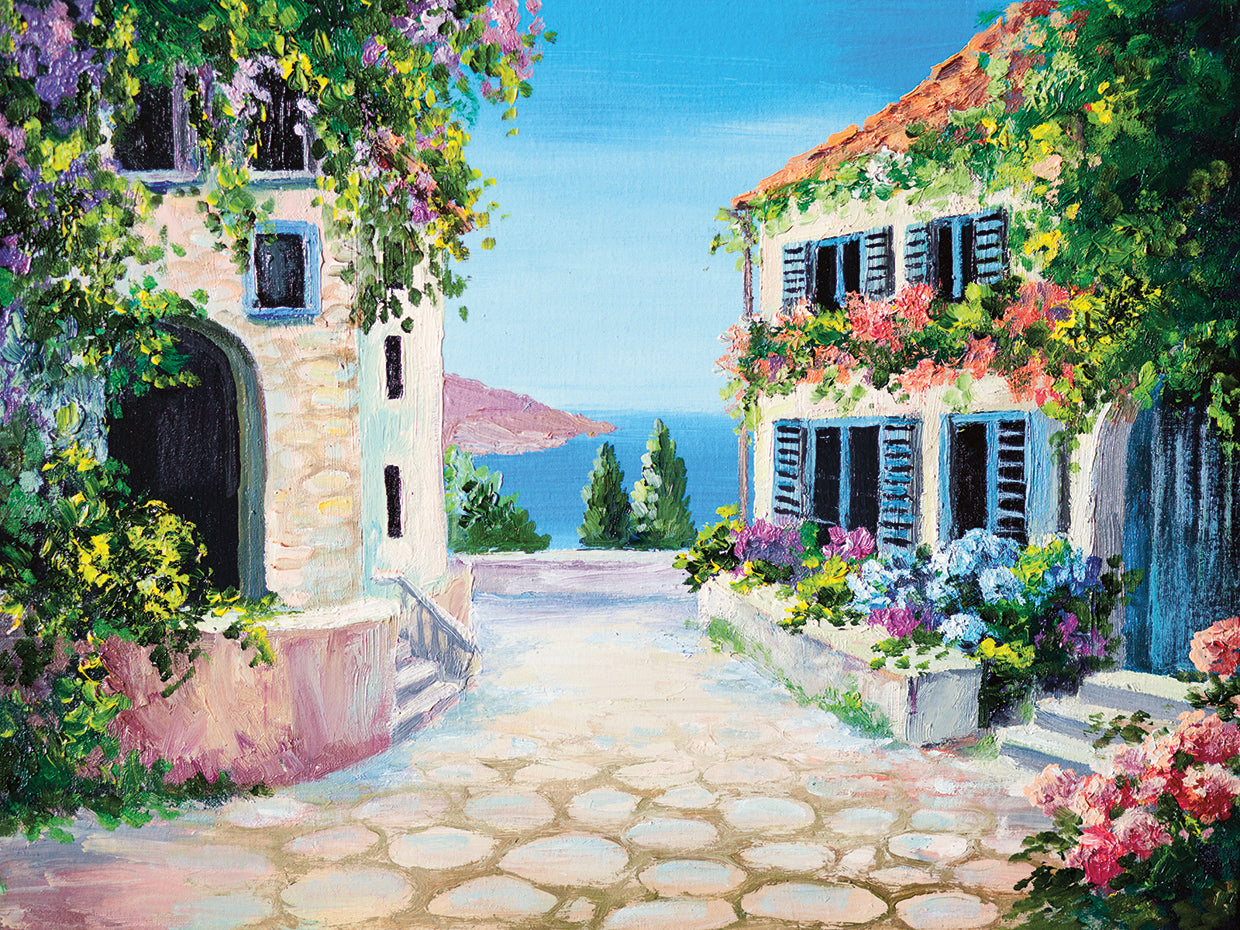 Blue Shutters by the Seaside