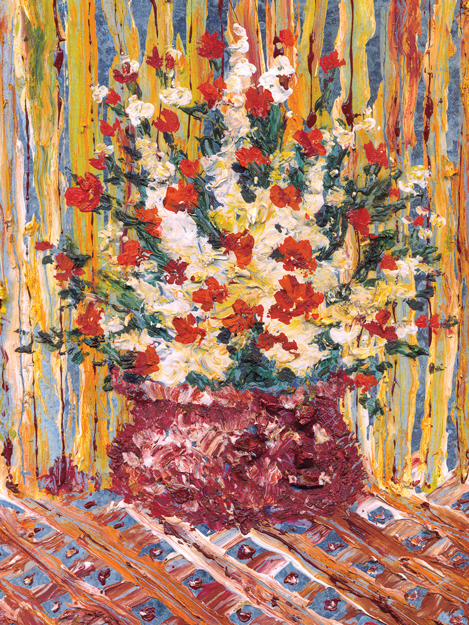 Taberna mantel ramo lienzo arte
