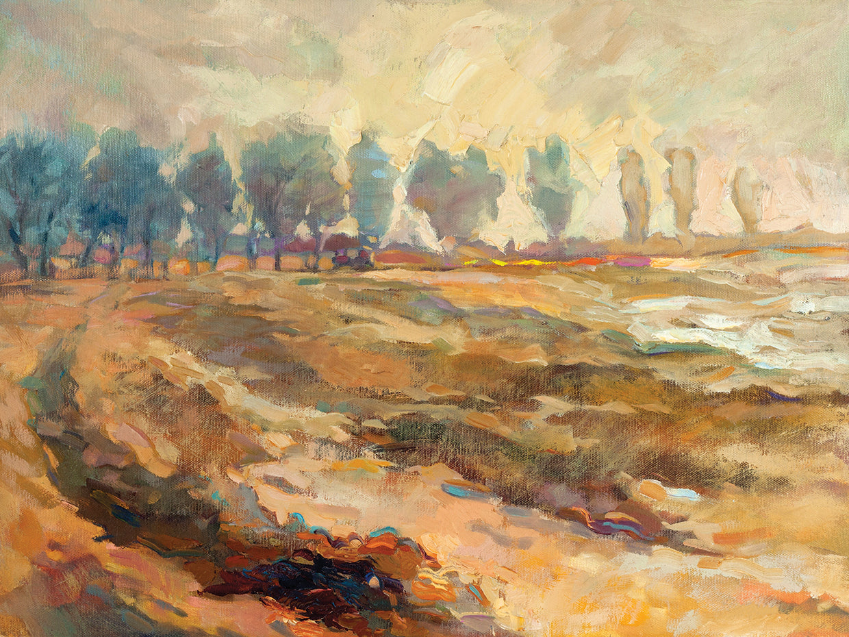 After the Harvest Country Road