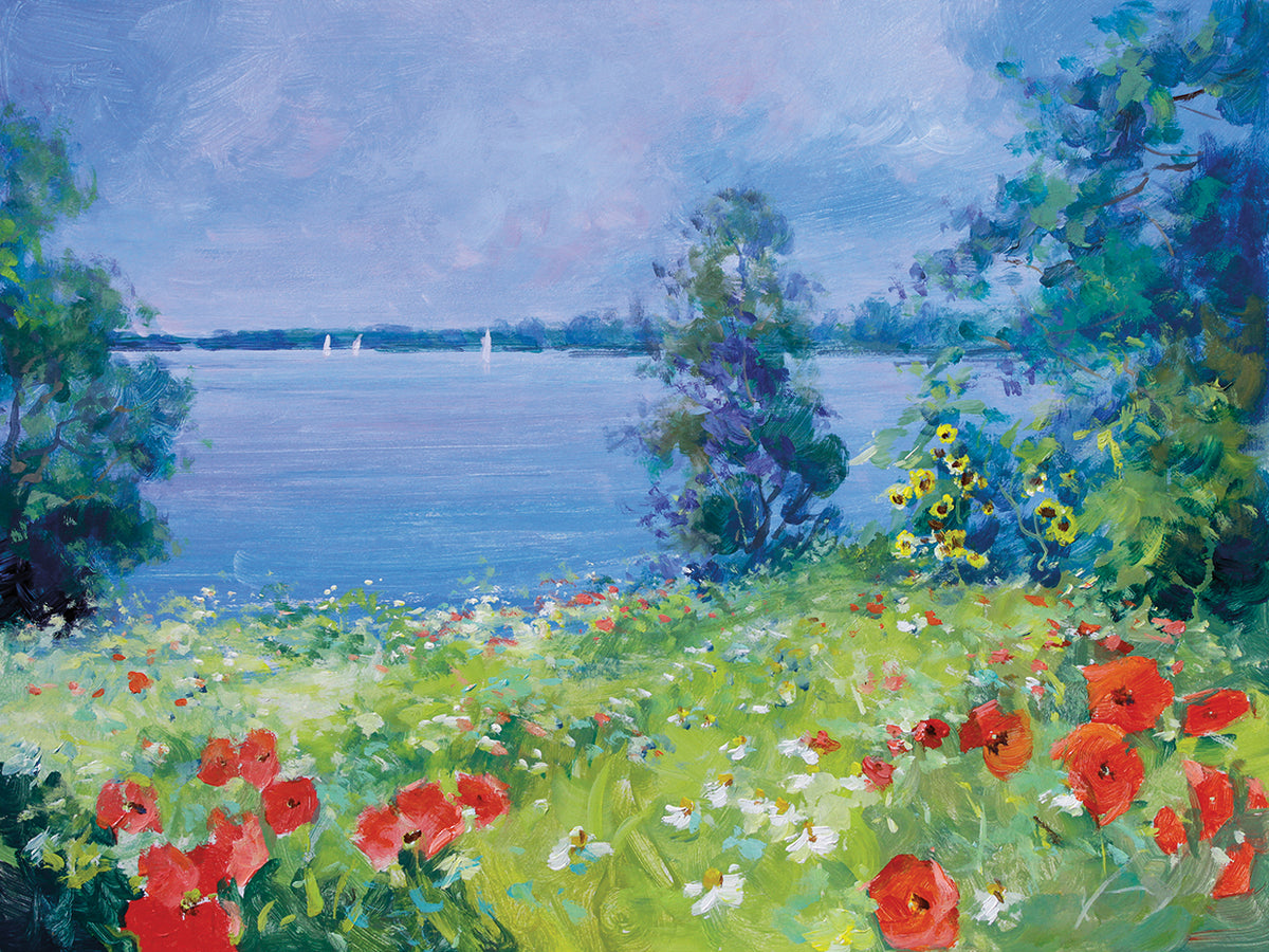 Poppies Near the Sailboats
