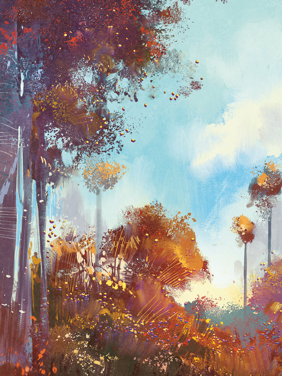 Coloful Fall Forest Splash