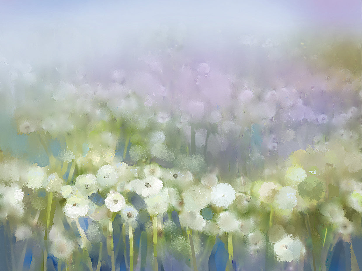 Misty Purple Wildflower Whites