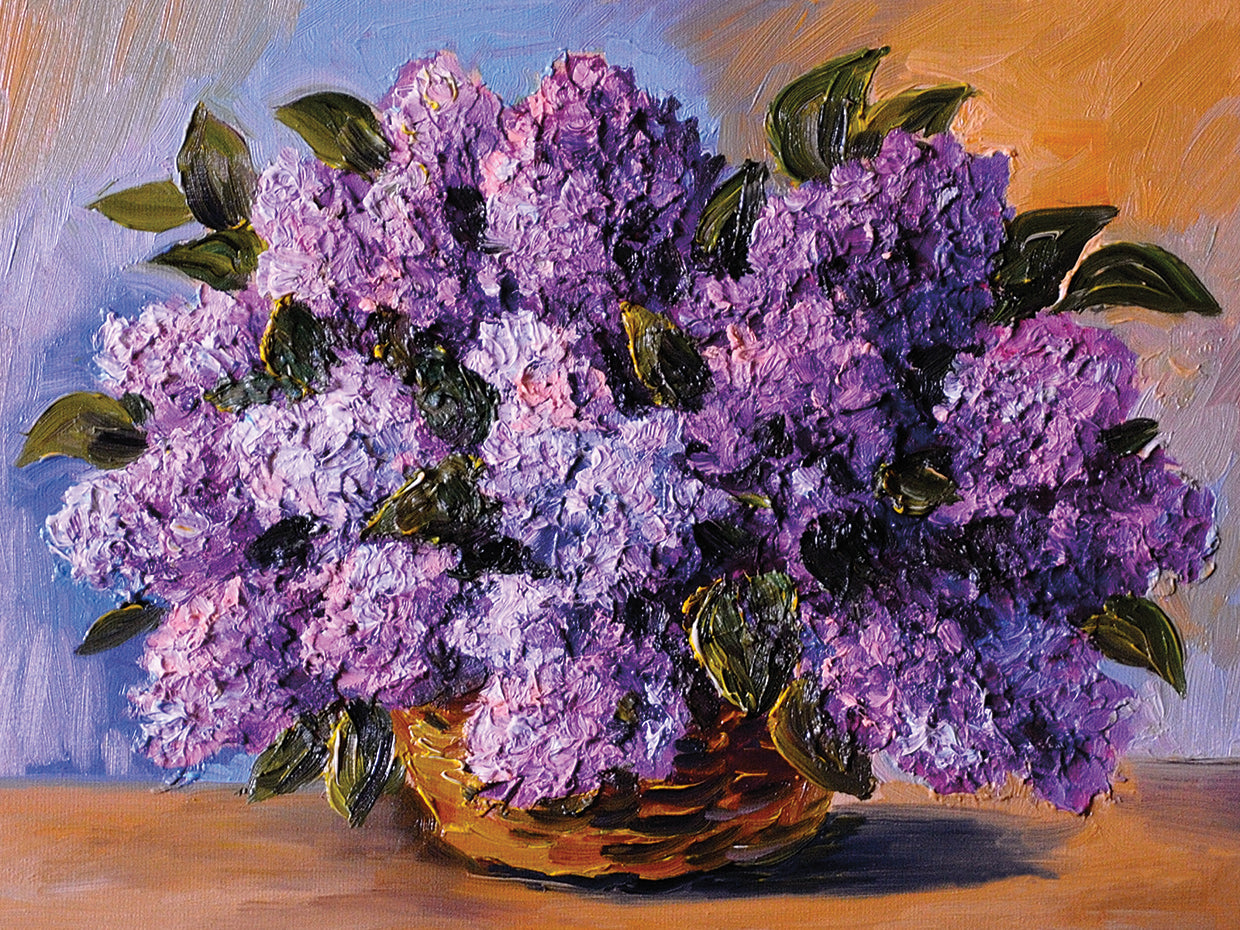 Basket of Lush Lilacs