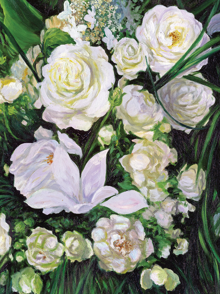 Maravilloso mundo de White Garden Canvas Art