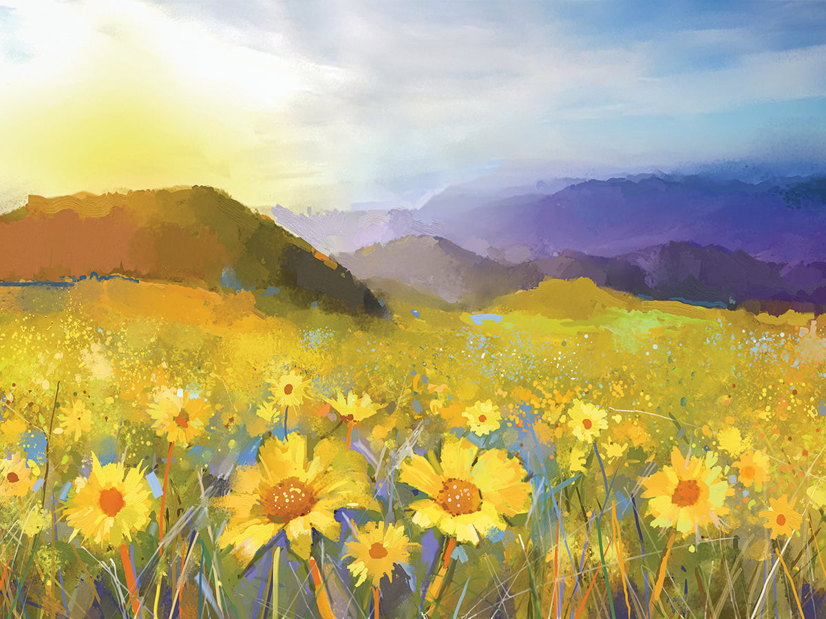 Sunny Daisy Sunset