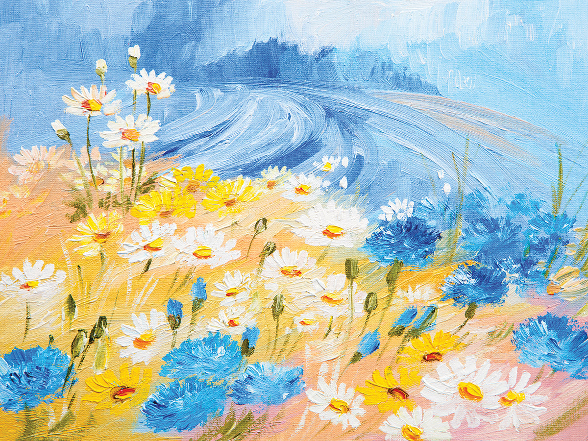 Daisies Turn Toward the Beach