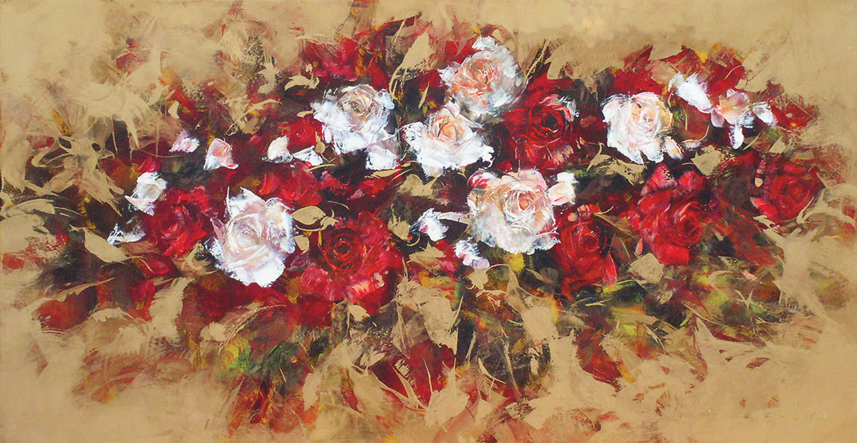 Classic Red and Ivory Roses