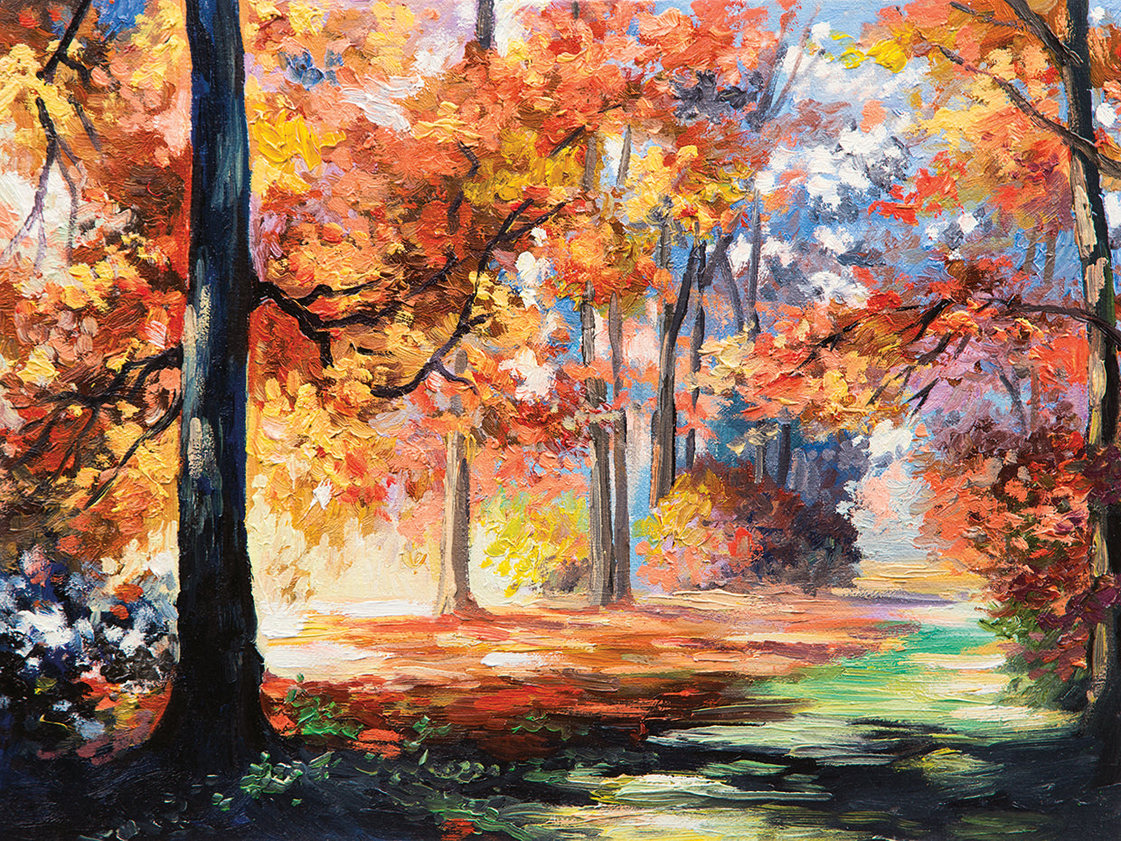 Autumn Forest Morning Gold