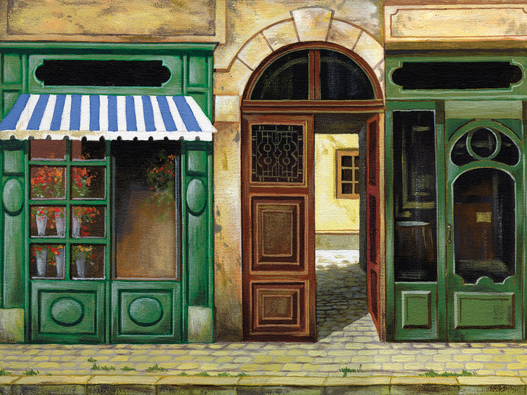 Blue Awning Paris Caf