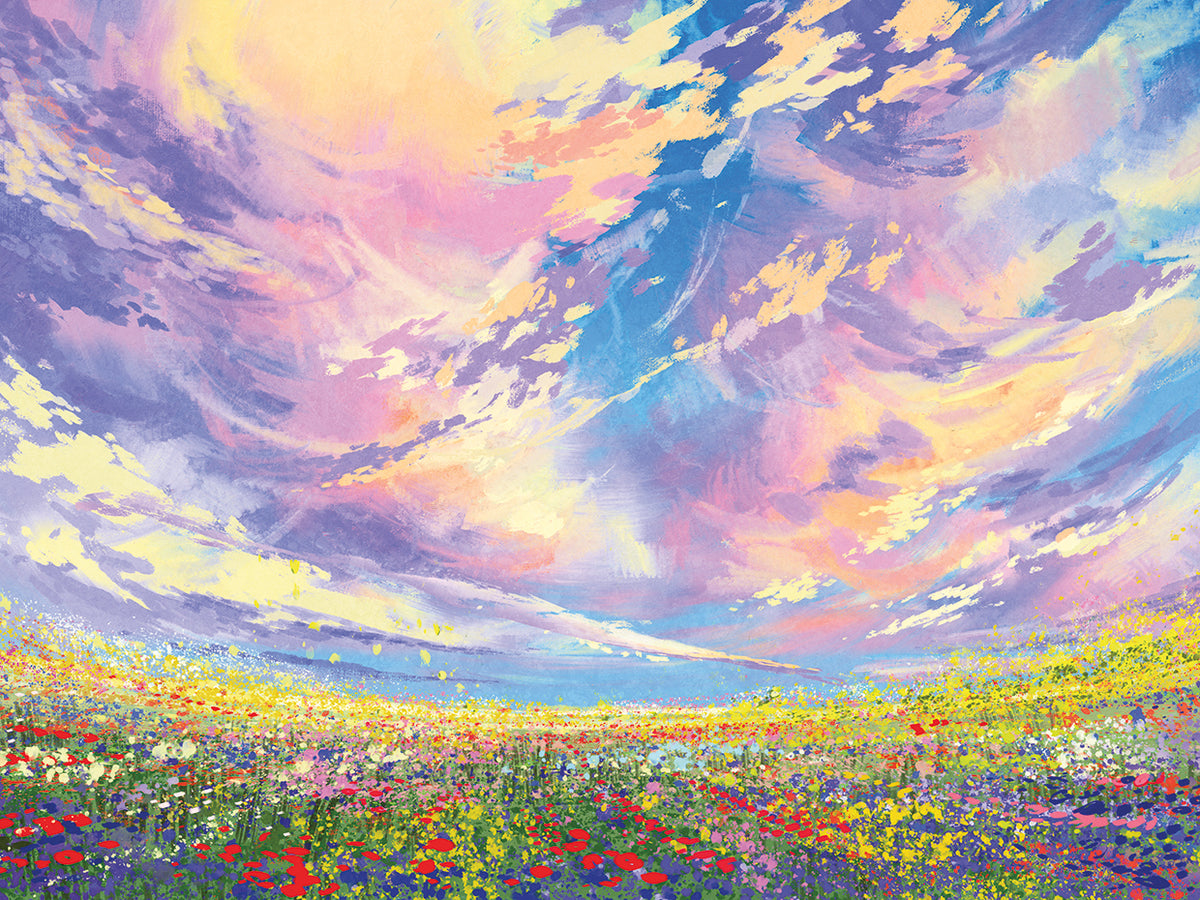 Sweeping Pink Cloud Wildlfowers
