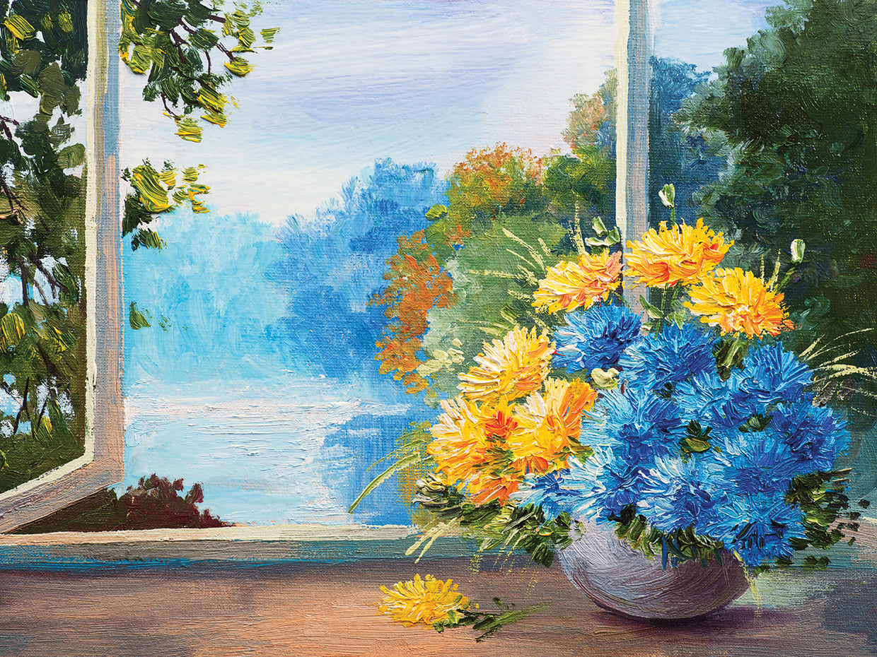 Looking out at the Summer Lake
