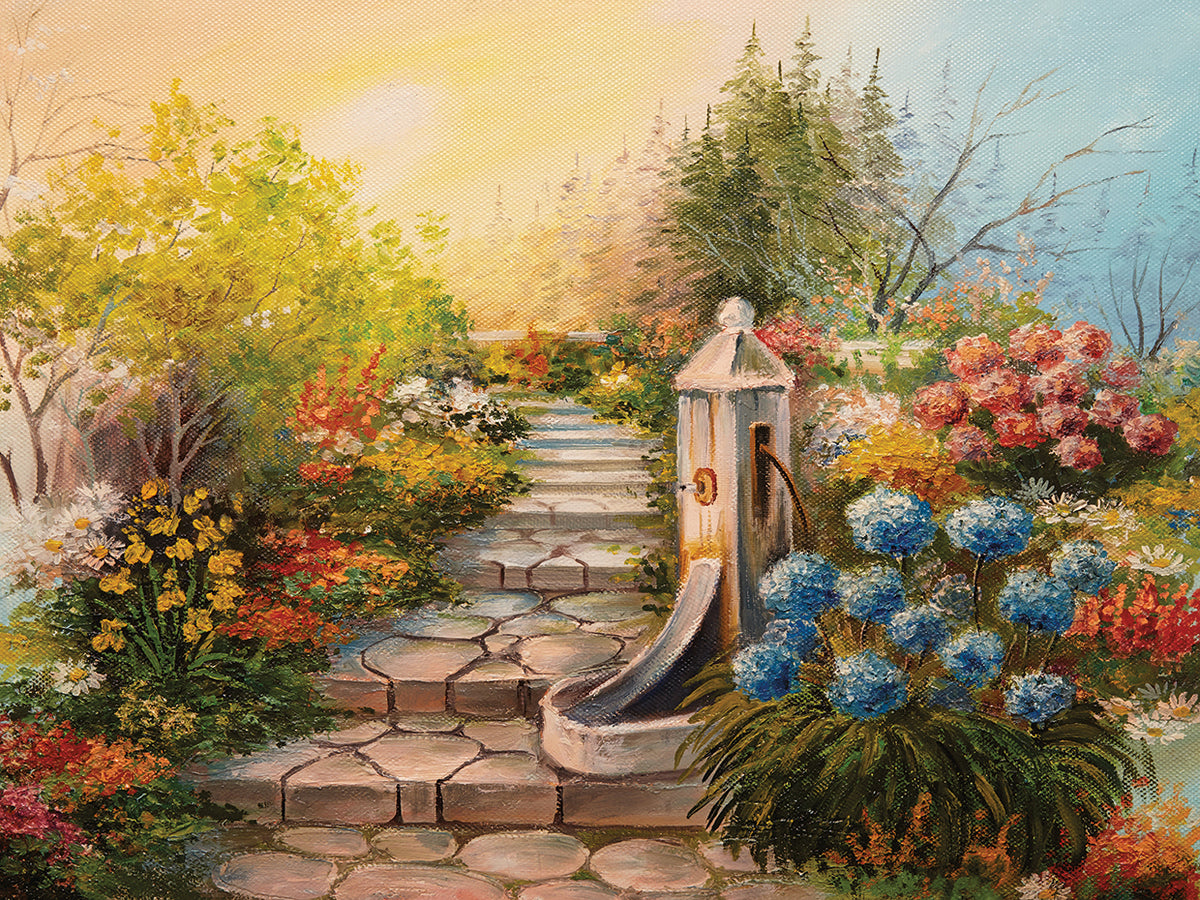 Garden Steps into Color