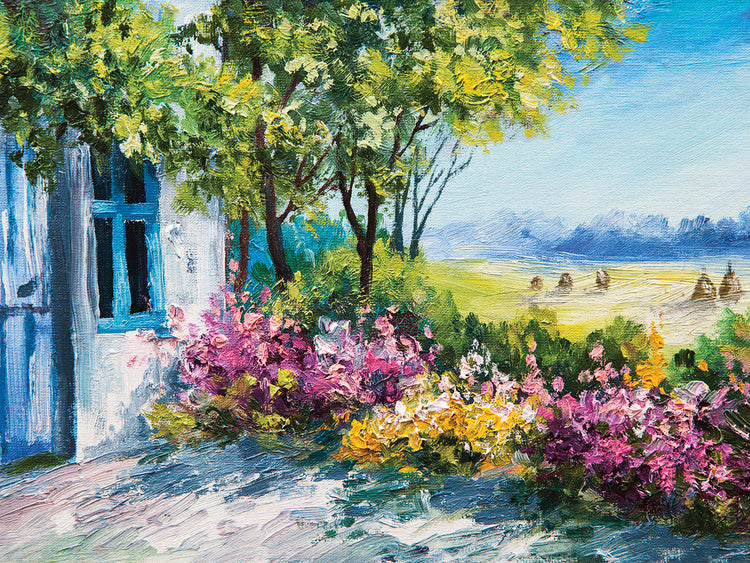 Solo sigue el arte de la lona de las flores