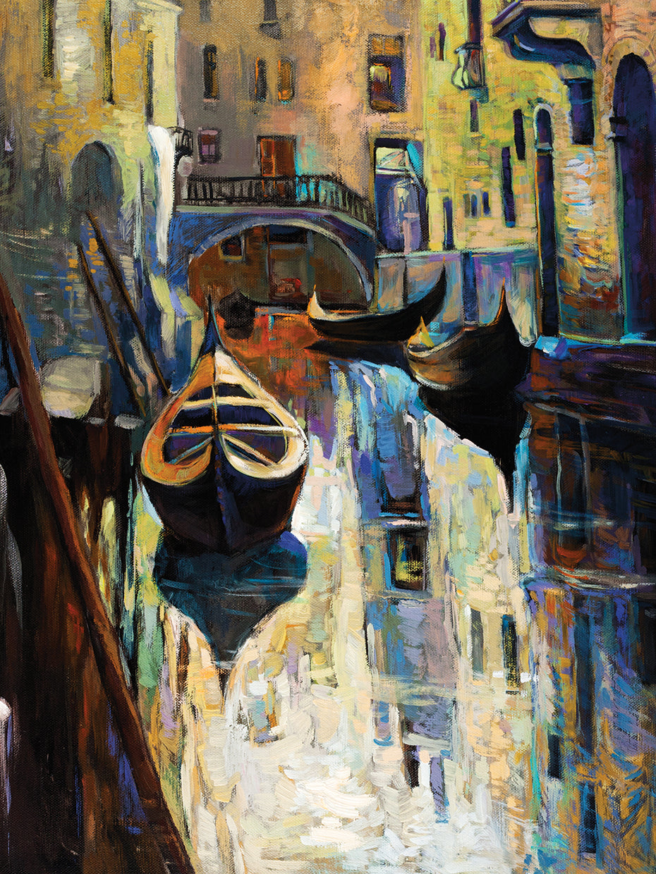 Gondola Reflections on Venice
