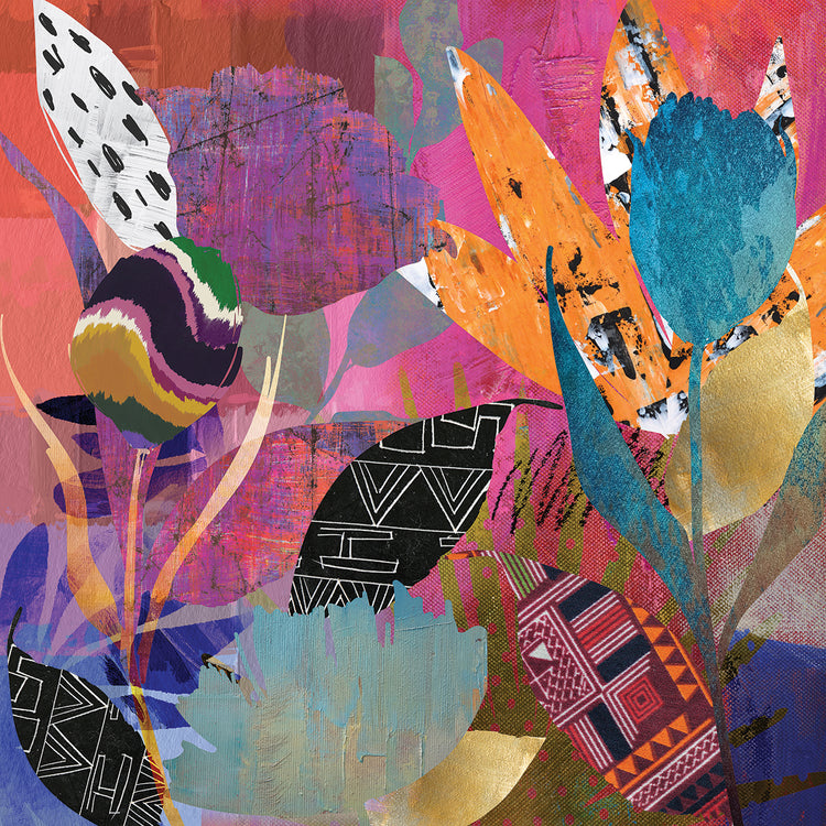 Flower Power - highest quality handcrafted wall art work on large canvas & framed canvas prints by Nikki Chu 