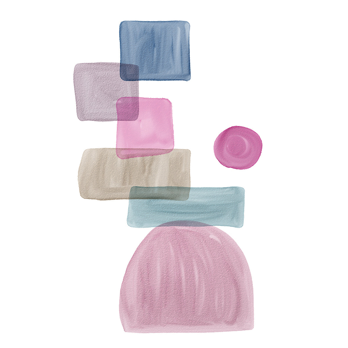 Shaped 2 - highest quality handcrafted wall art work on large canvas & framed canvas prints by Nikki Chu 