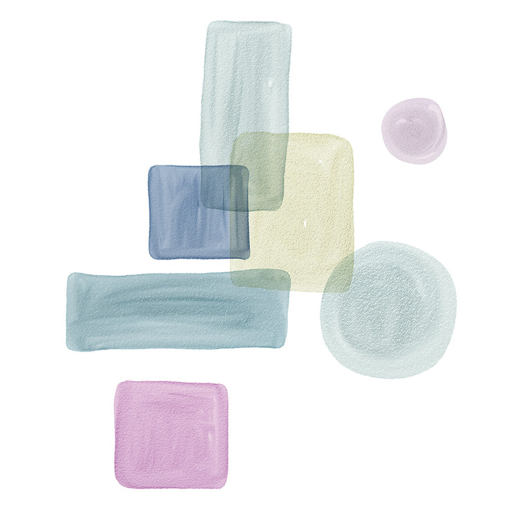 Shaped 6 - highest quality handcrafted wall art work on large canvas & framed canvas prints by Nikki Chu 