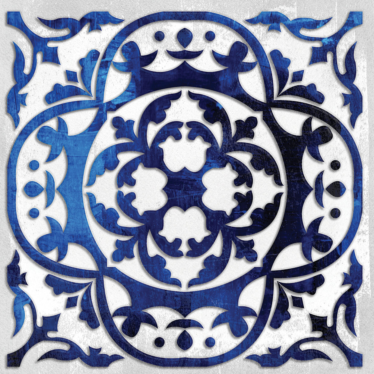 Tuscan Tile 2 - highest quality handcrafted wall art work on large canvas & framed canvas prints by Nikki Chu 