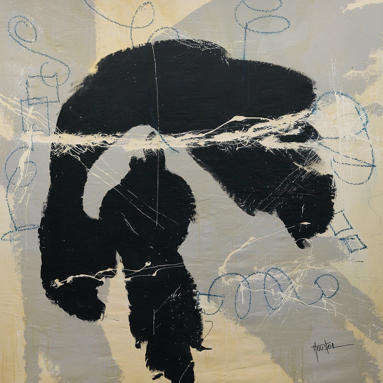 Stormy Monday - highest quality handcrafted wall art work on large canvas & framed canvas prints by Dan Houston 