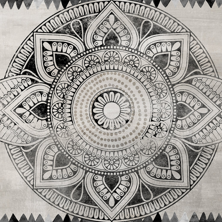 Ethnic Tile - highest quality handcrafted wall art work on large canvas & framed canvas prints by Nikki Chu 