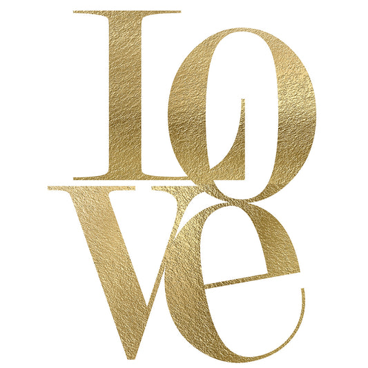 Love Stack Gold - highest quality handcrafted wall art work on large canvas & framed canvas prints by Nikki Chu 