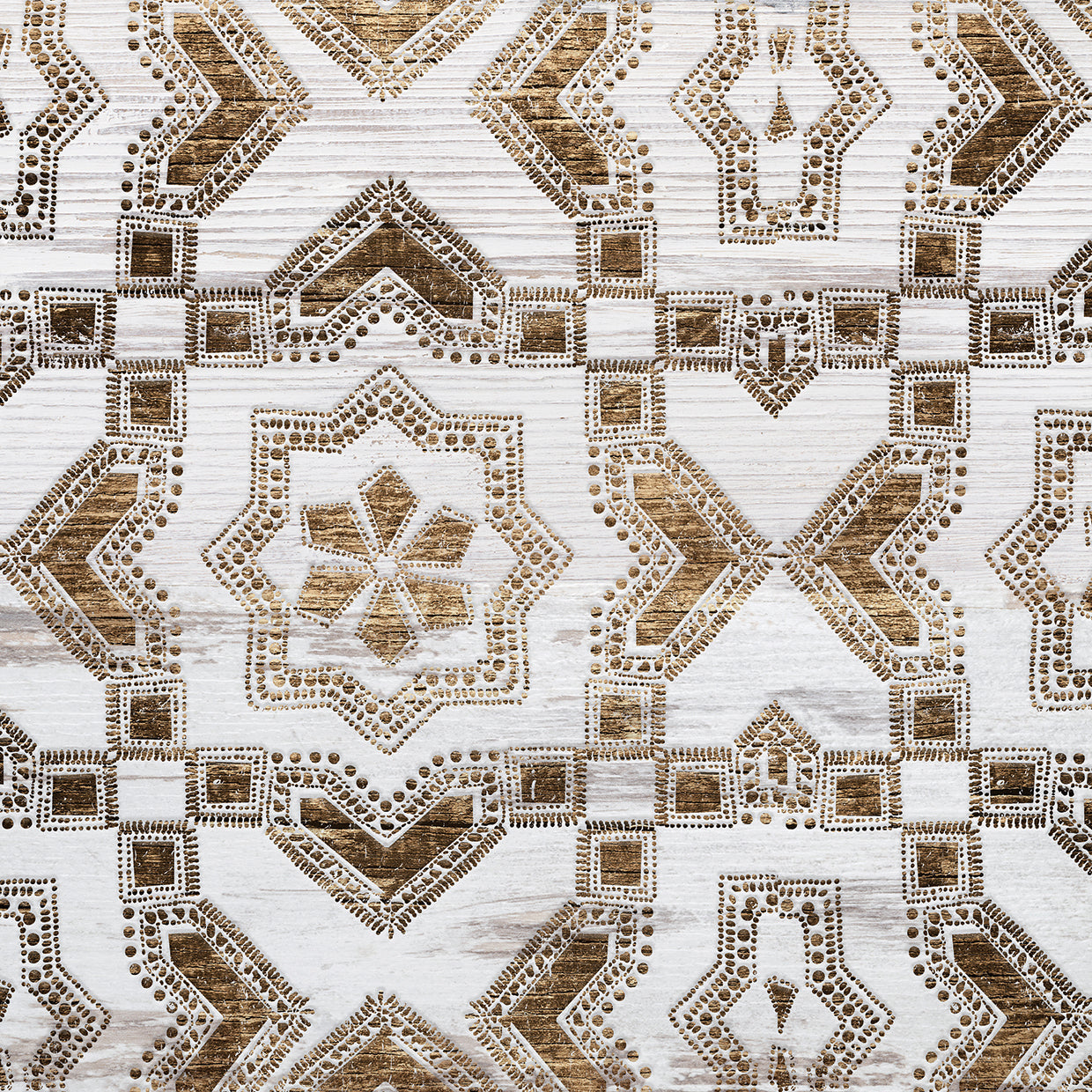 Wood Tile African 2 - highest quality handcrafted wall art work on large canvas & framed canvas prints by Nikki Chu 