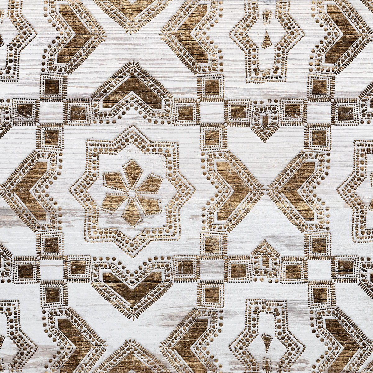 Wood Tile African 2 - highest quality handcrafted wall art work on large canvas & framed canvas prints by Nikki Chu 