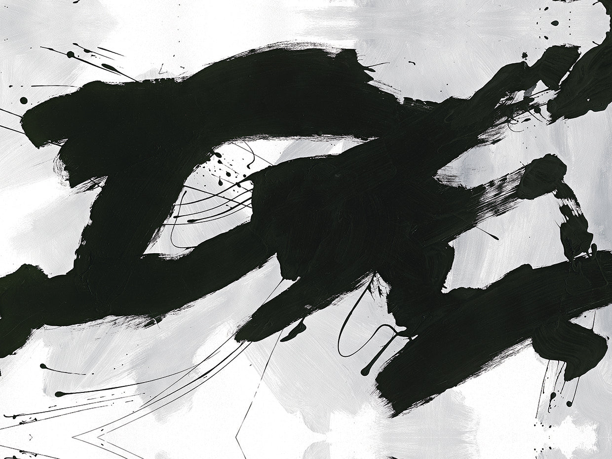 Black - highest quality handcrafted wall art work on large canvas & framed canvas prints by Dan Houston 